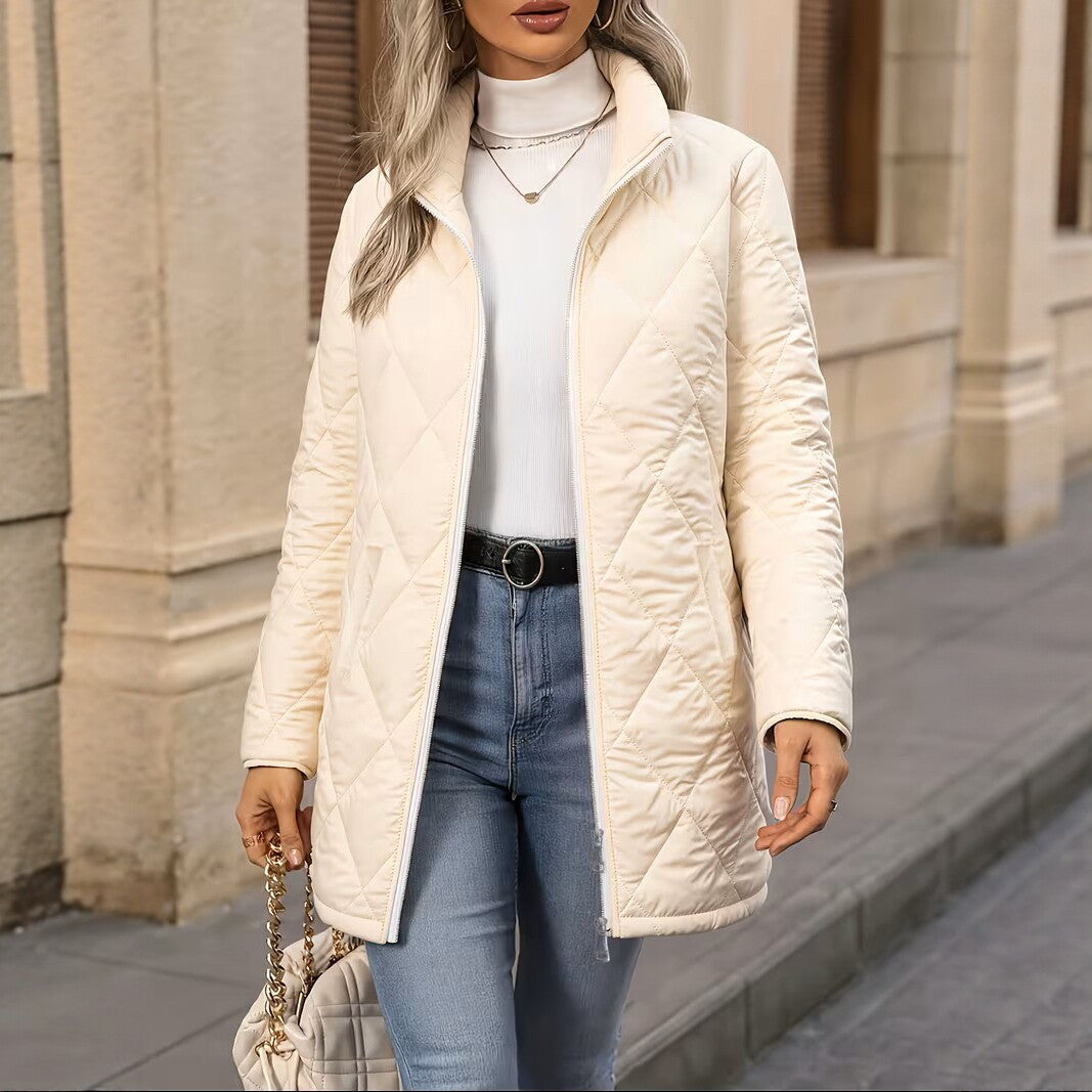 Damen Mantel mit Steppdesign und lässigem Schnitt - J&B - 3 - Jasminaboutique.com