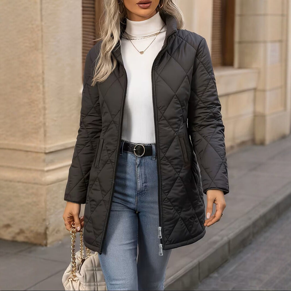 Damen Mantel mit Steppdesign und lässigem Schnitt - J&B - 6 - Jasminaboutique.com