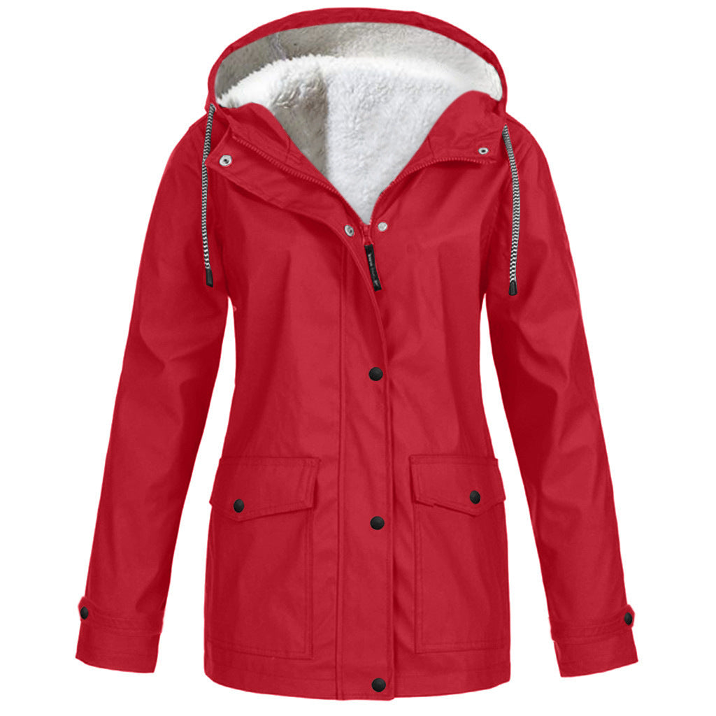 Jacke Damen mit Kapuze und gefütterter Innenseite - J&B - 1 - Jasminaboutique.com