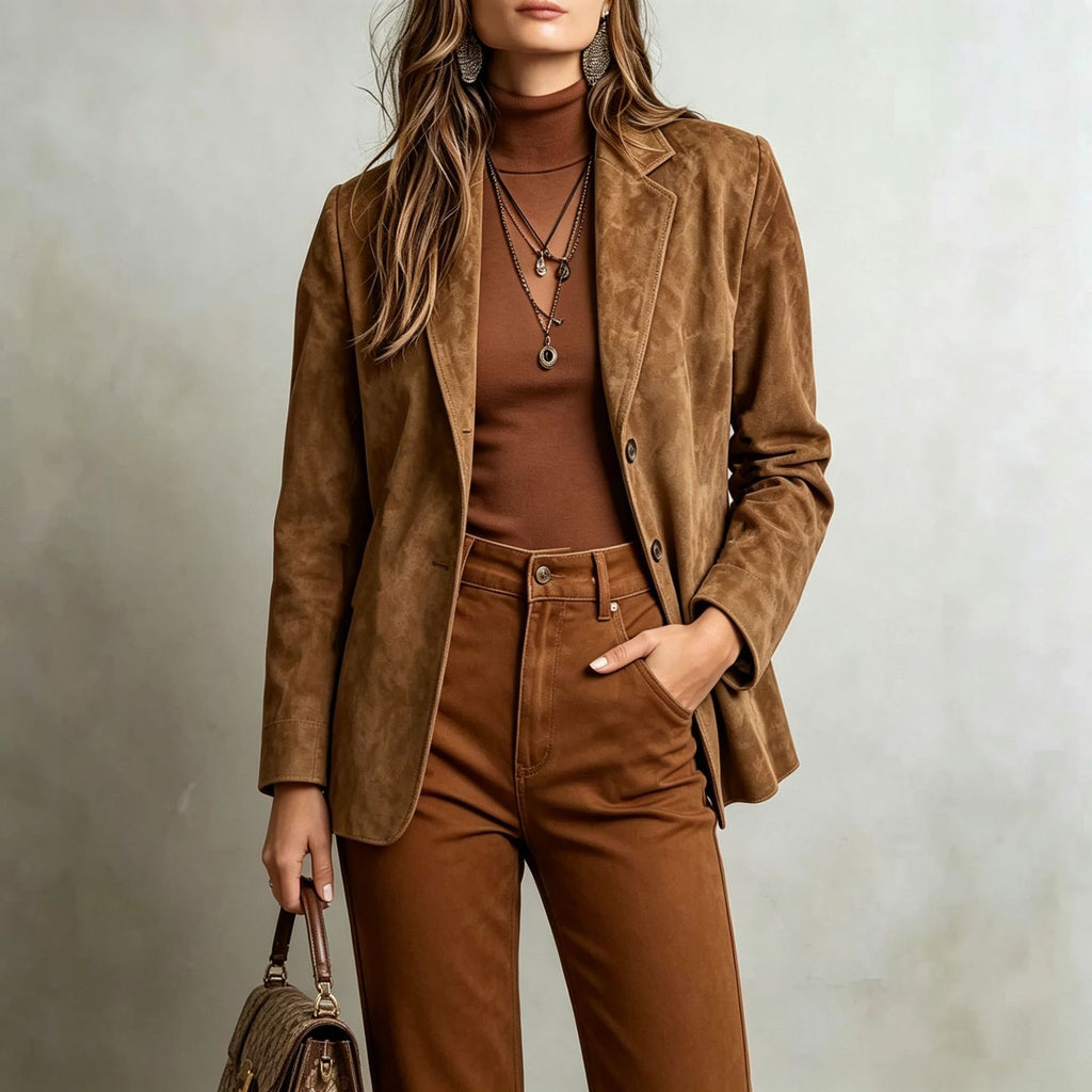 Jacket Damen mit klassischem Schnitt und eleganten Details - J&B - 2 - Jasminaboutique.com