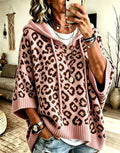 Pullover Damen mit Kapuze und Leopardenmuster - J&B - 6 - Jasminaboutique.com