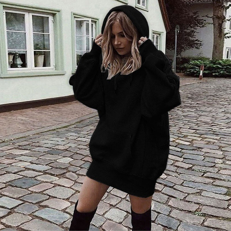 Hoodie Damen mit lässigem Schnitt und Kapuze - J&B - 3 - Jasminaboutique.com
