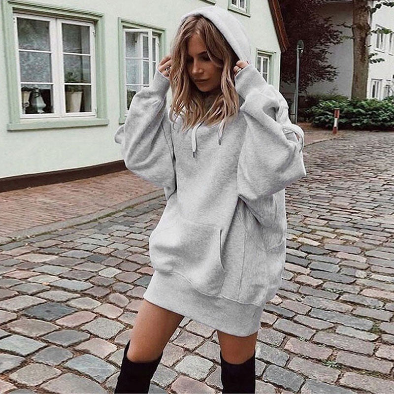 Hoodie Damen mit lässigem Schnitt und Kapuze - J&B - 13 - Jasminaboutique.com