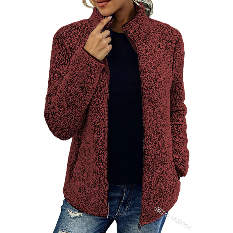 Jacke Damen mit Stehkragen und Reißverschluss - J&B - 3 - Jasminaboutique.com