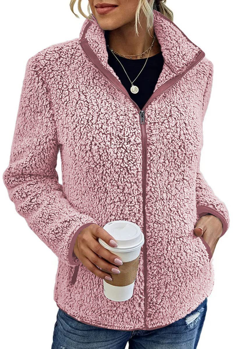 Jacke Damen mit Stehkragen und Reißverschluss - J&B - 5 - Jasminaboutique.com