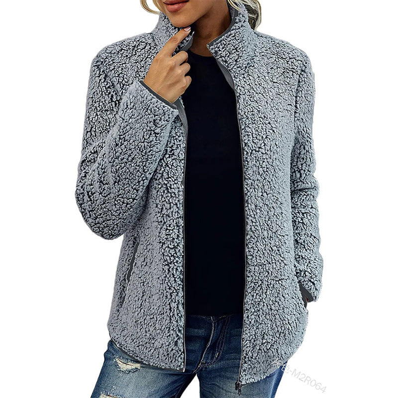 Jacke Damen mit Stehkragen und Reißverschluss - J&B - 6 - Jasminaboutique.com