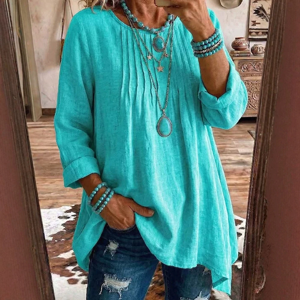 Bluse Damen mit lockerer Passform und lässigem Schnitt - J&B - 1 - Jasminaboutique.com