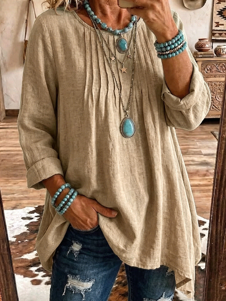 Bluse Damen mit lockerer Passform und lässigem Schnitt - J&B - 3 - Jasminaboutique.com