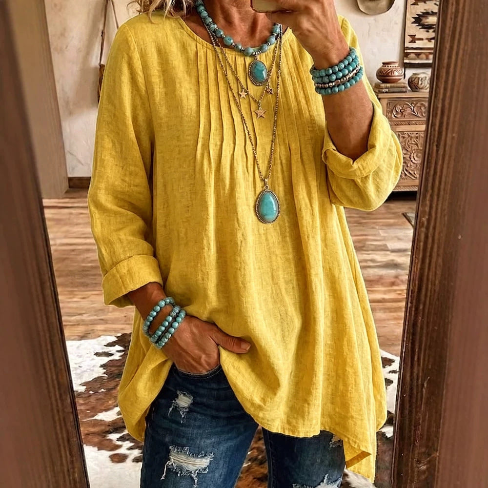 Bluse Damen mit lockerer Passform und lässigem Schnitt - J&B - 4 - Jasminaboutique.com