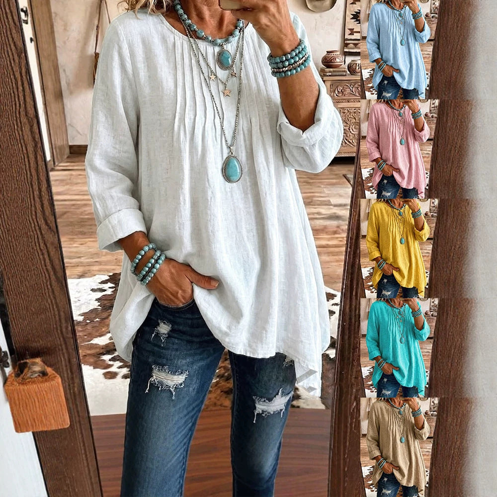 Bluse Damen mit lockerer Passform und lässigem Schnitt - J&B - 5 - Jasminaboutique.com