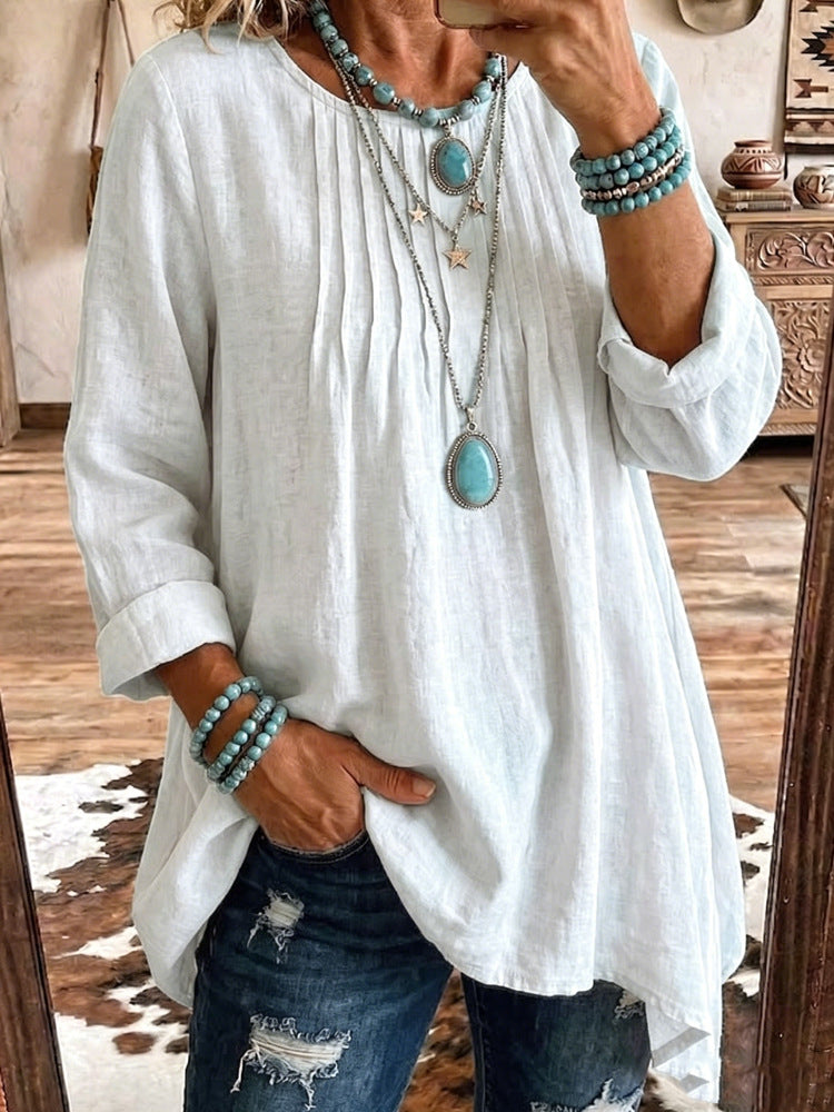 Bluse Damen mit lockerer Passform und lässigem Schnitt - J&B - 6 - Jasminaboutique.com