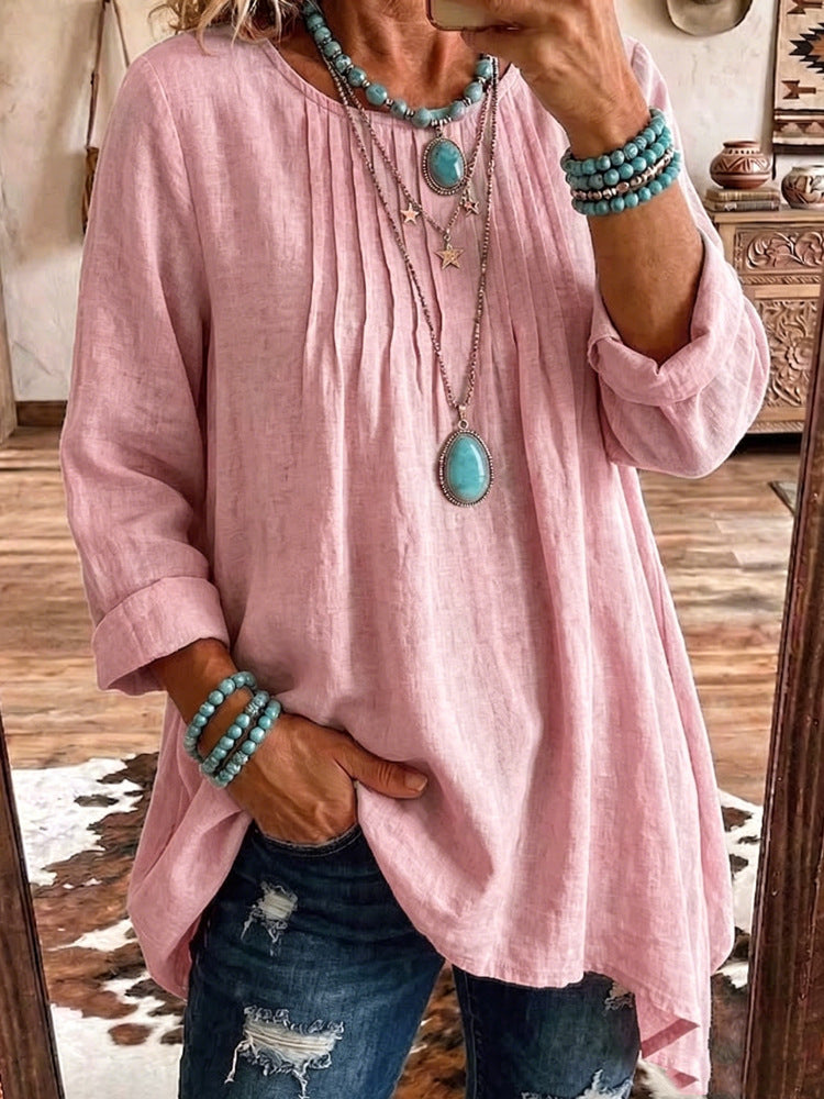 Bluse Damen mit lockerer Passform und lässigem Schnitt - J&B - 7 - Jasminaboutique.com
