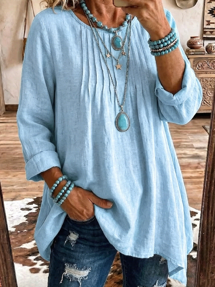 Bluse Damen mit lockerer Passform und lässigem Schnitt - J&B - 11 - Jasminaboutique.com