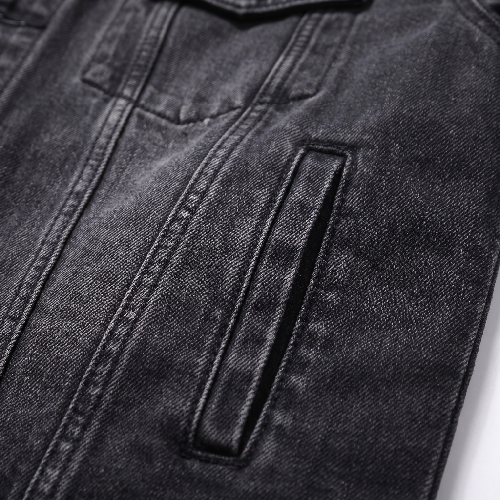 Jeansjacke Herren mit Kapuze und Sherpa-Futter - J&B - 4 - Jasminaboutique.com