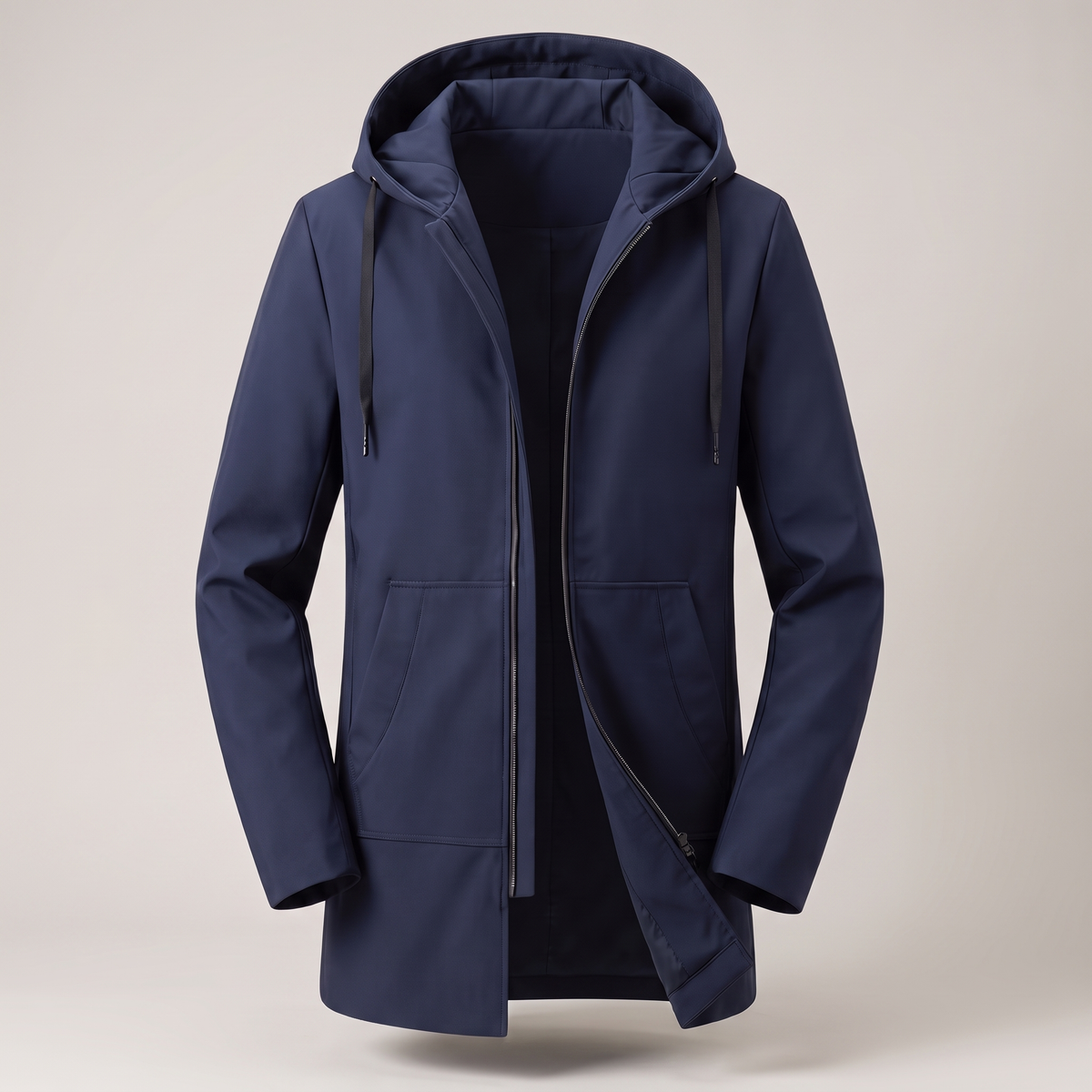 Jacket Herren mit verstellbarem Kapuzenkragen und praktischen Taschen - J&B - 6 - Jasminaboutique.com