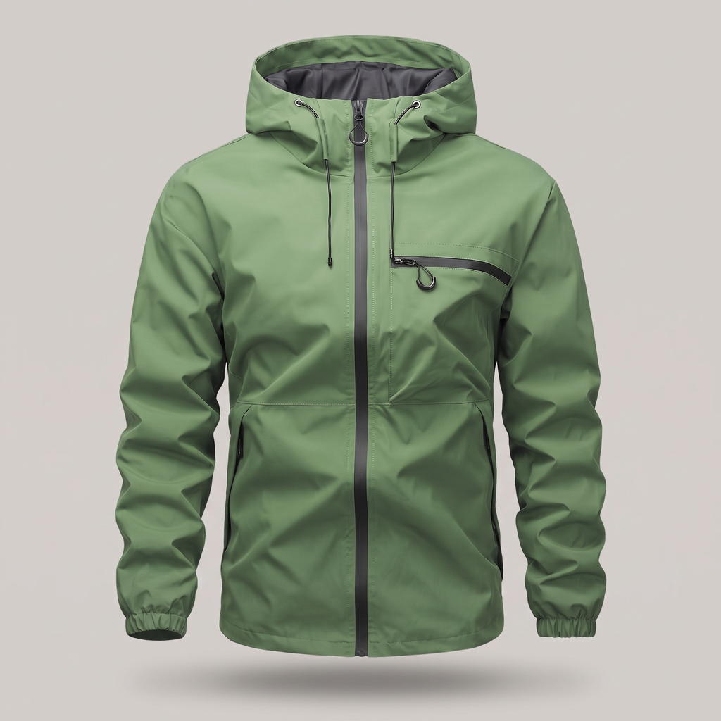 Jacke Herren mit verstellbarem Kapuzen-Design und praktischer Brusttasche - J&B - 5 - Jasminaboutique.com