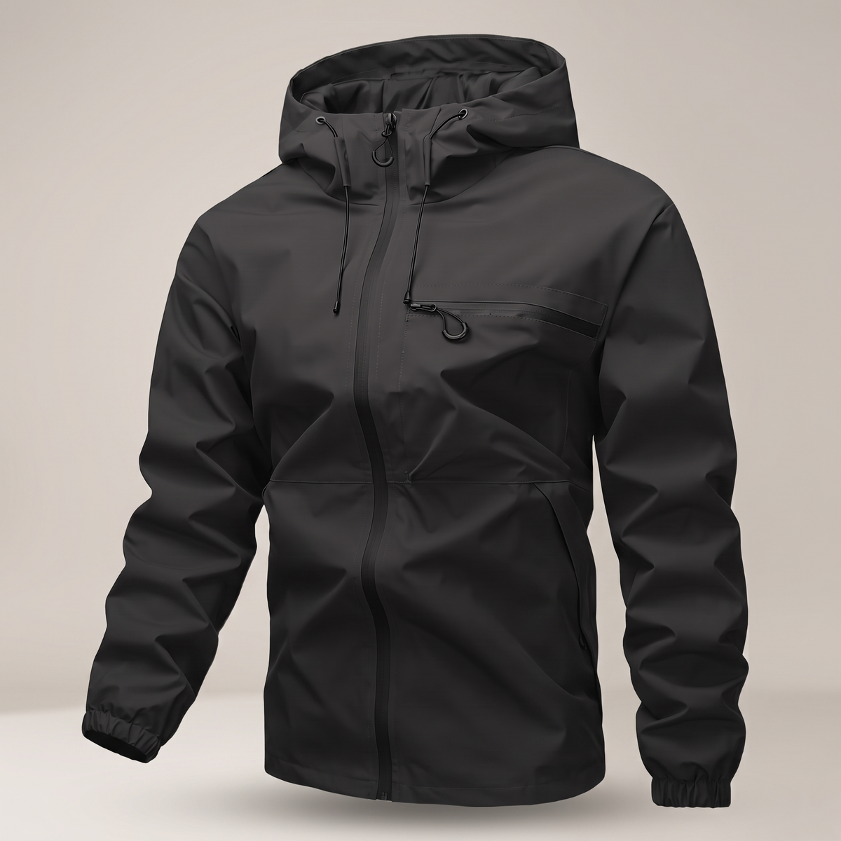 Jacke Herren mit verstellbarem Kapuzen-Design und praktischer Brusttasche - J&B - 7 - Jasminaboutique.com