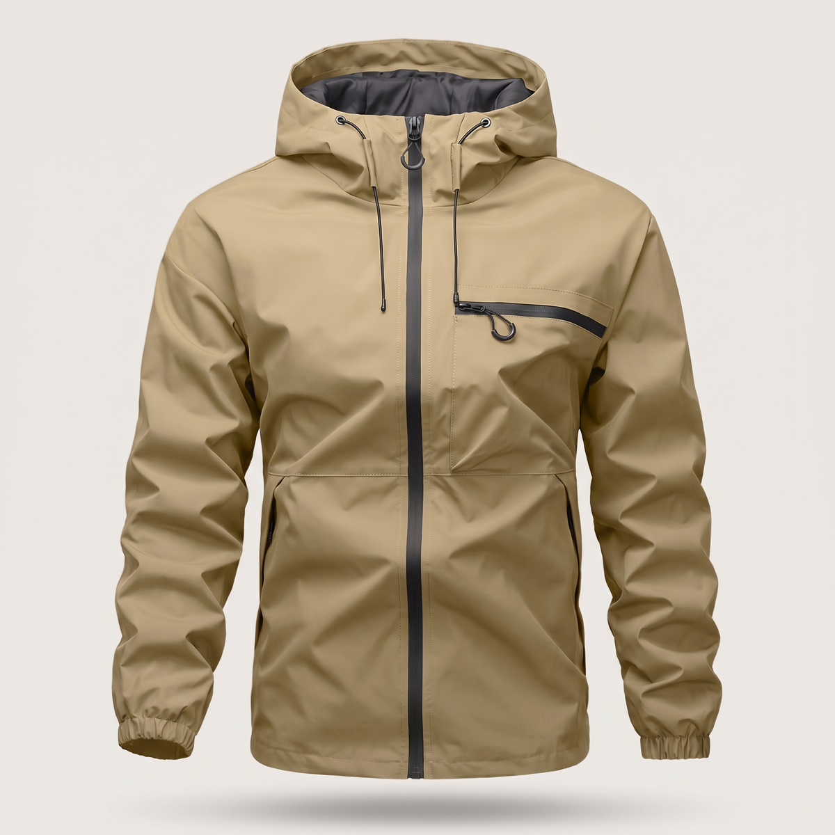 Jacke Herren mit verstellbarem Kapuzen-Design und praktischer Brusttasche - J&B - 8 - Jasminaboutique.com