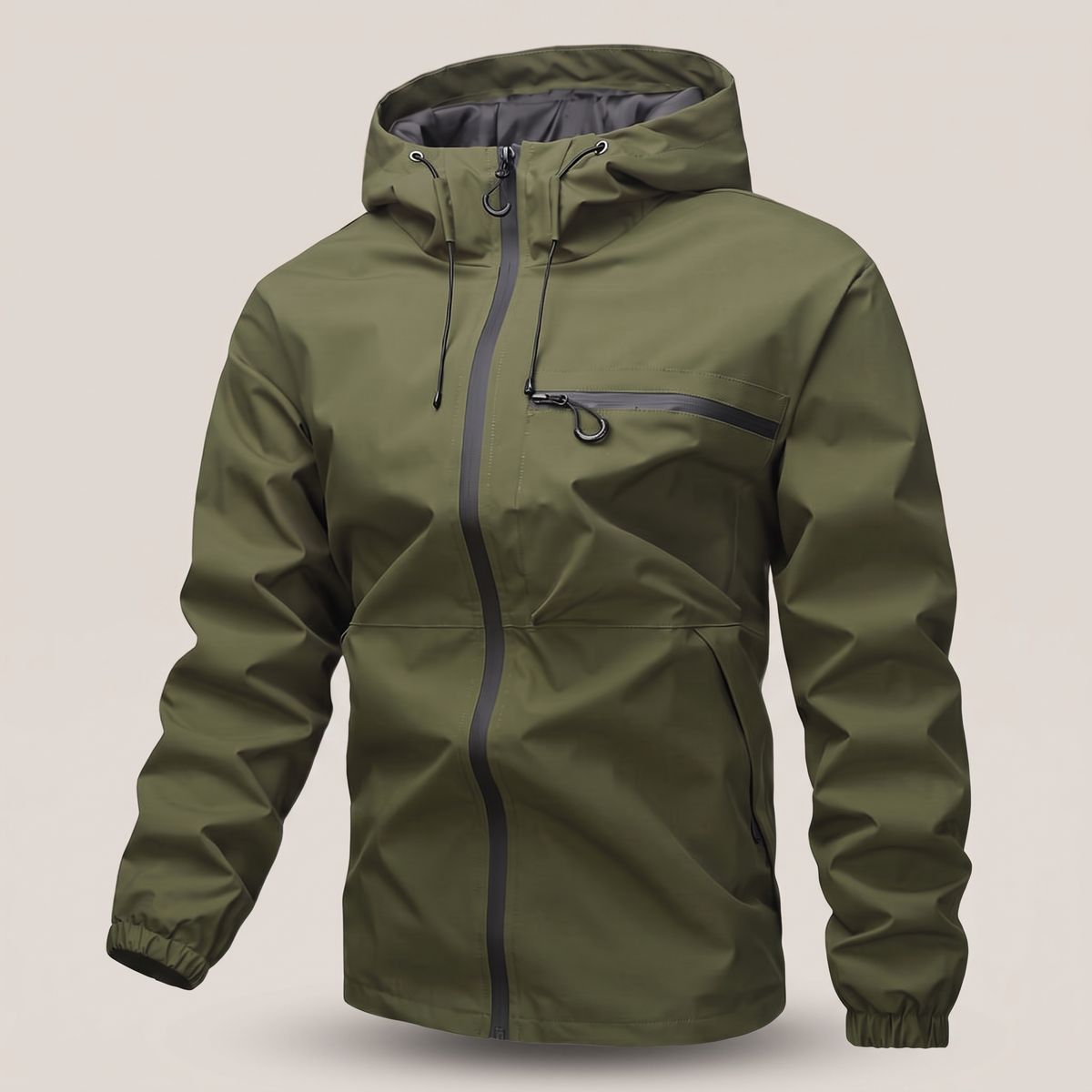 Jacke Herren mit verstellbarem Kapuzen-Design und praktischer Brusttasche - J&B - 9 - Jasminaboutique.com