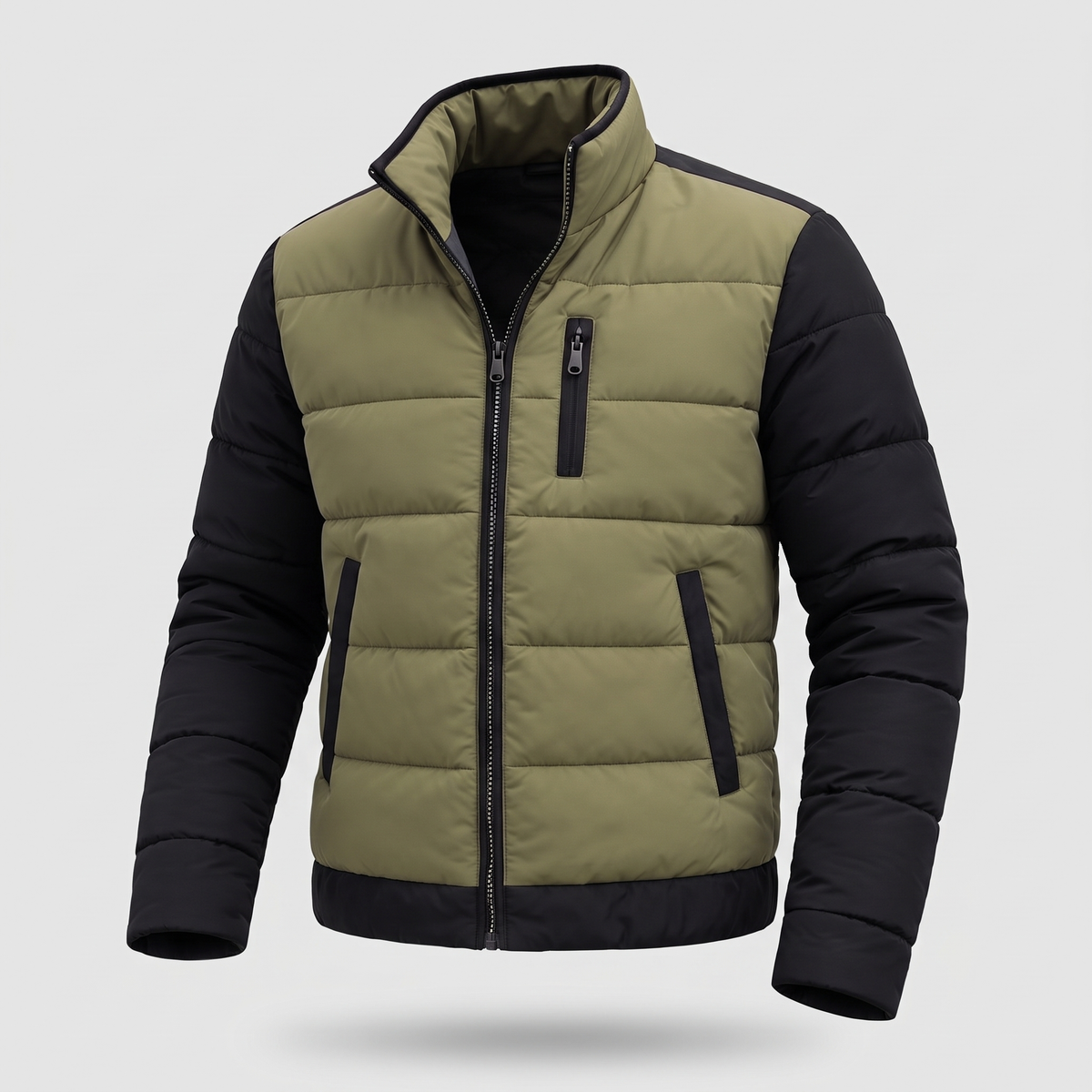 Jacke Herren mit Stehkragen und gestepptem Design - J&B - 7 - Jasminaboutique.com