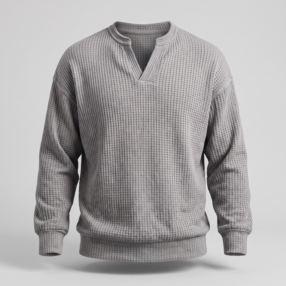 Pullover Herren mit V-Ausschnitt und strukturiertem Design - J&B - 7 - Jasminaboutique.com