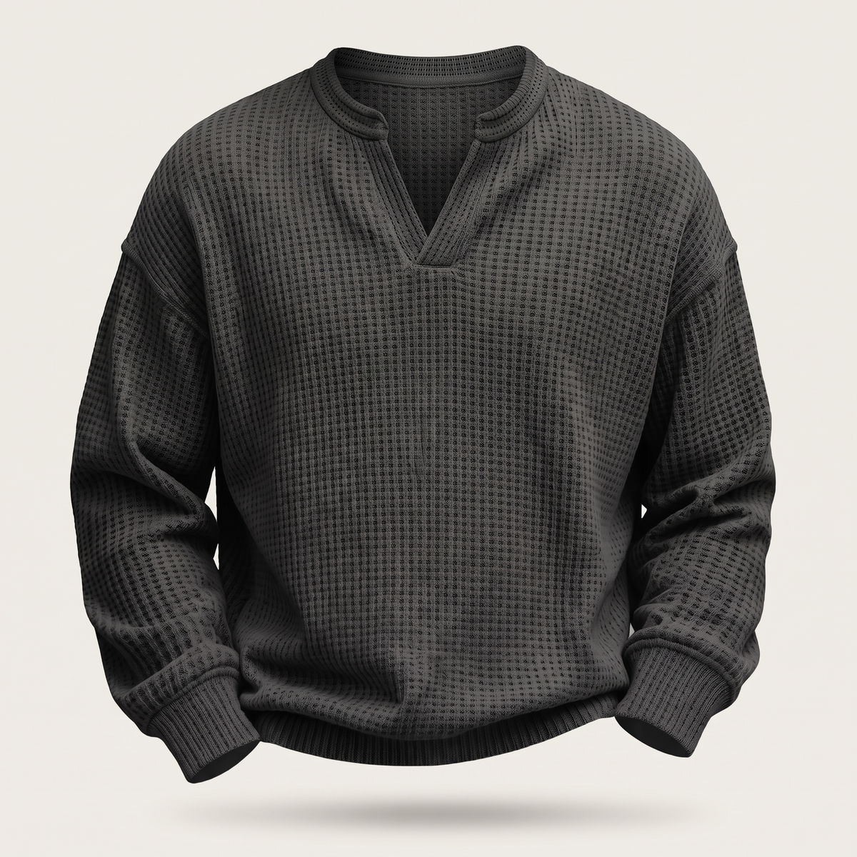 Pullover Herren mit V-Ausschnitt und strukturiertem Design - J&B - 8 - Jasminaboutique.com