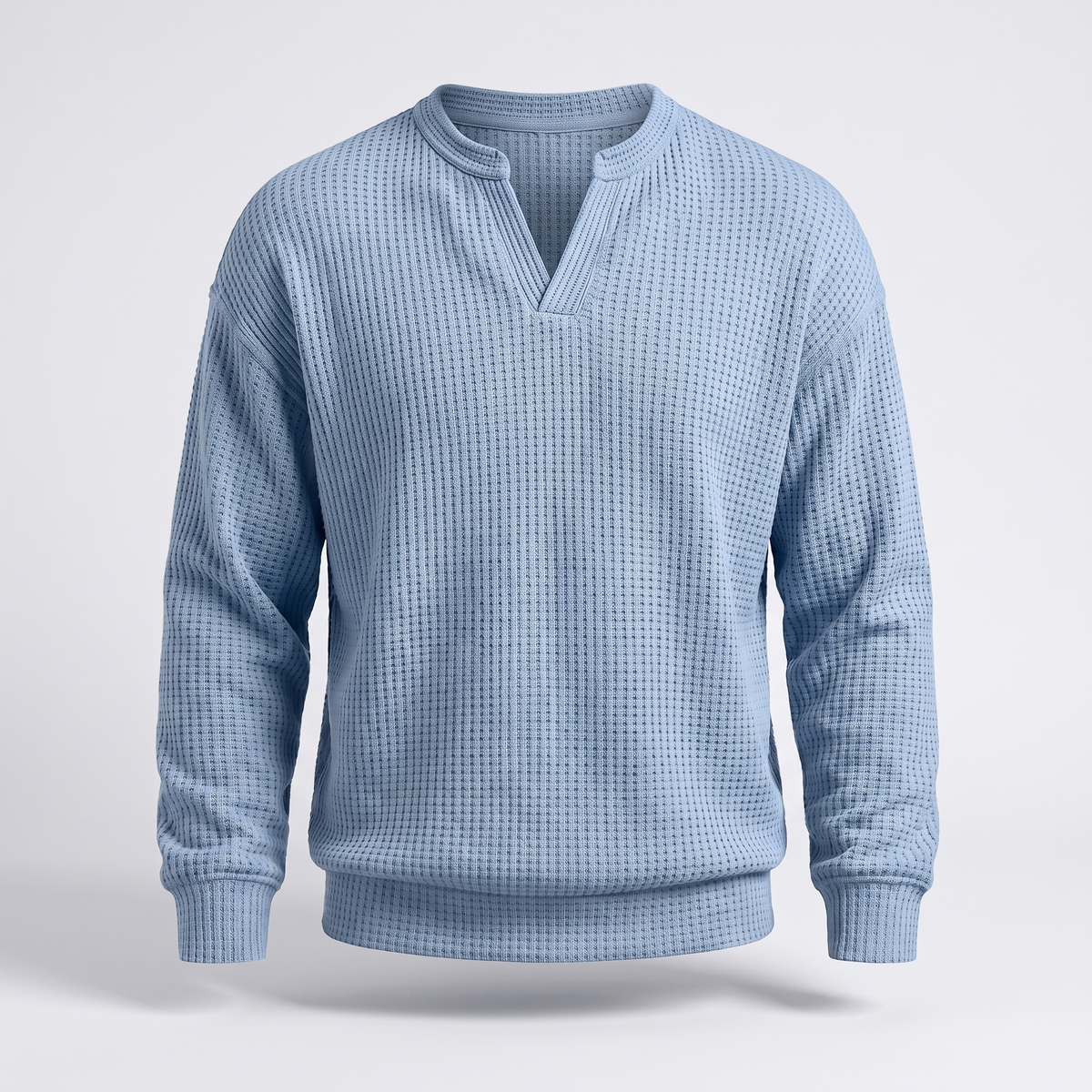 Pullover Herren mit V-Ausschnitt und strukturiertem Design - J&B - 9 - Jasminaboutique.com