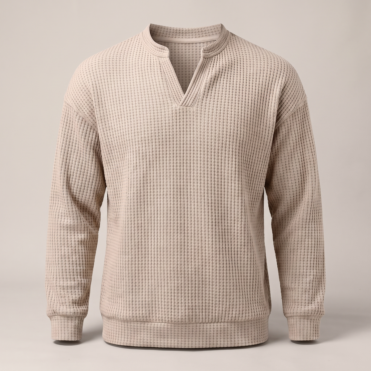 Pullover Herren mit V-Ausschnitt und strukturiertem Design - J&B - 16 - Jasminaboutique.com