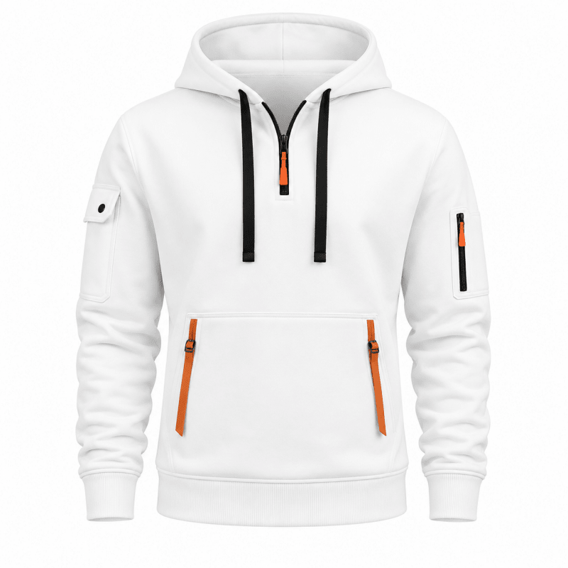 Hoodie Herren mit funktionalen Taschen und Kapuze - J&B - 10 - Jasminaboutique.com