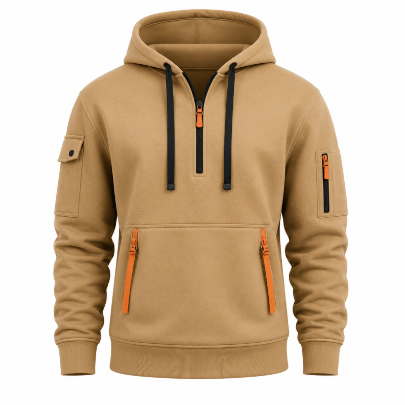 Hoodie Herren mit funktionalen Taschen und Kapuze - J&B - 13 - Jasminaboutique.com
