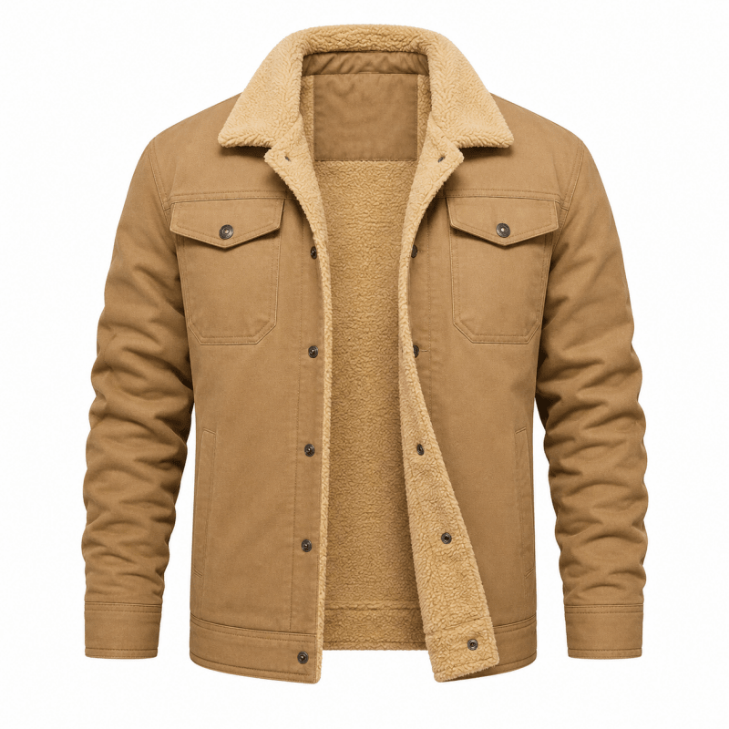Jacke Herren mit klassischem Schnitt und praktischen Taschen - J&B - 5 - Jasminaboutique.com