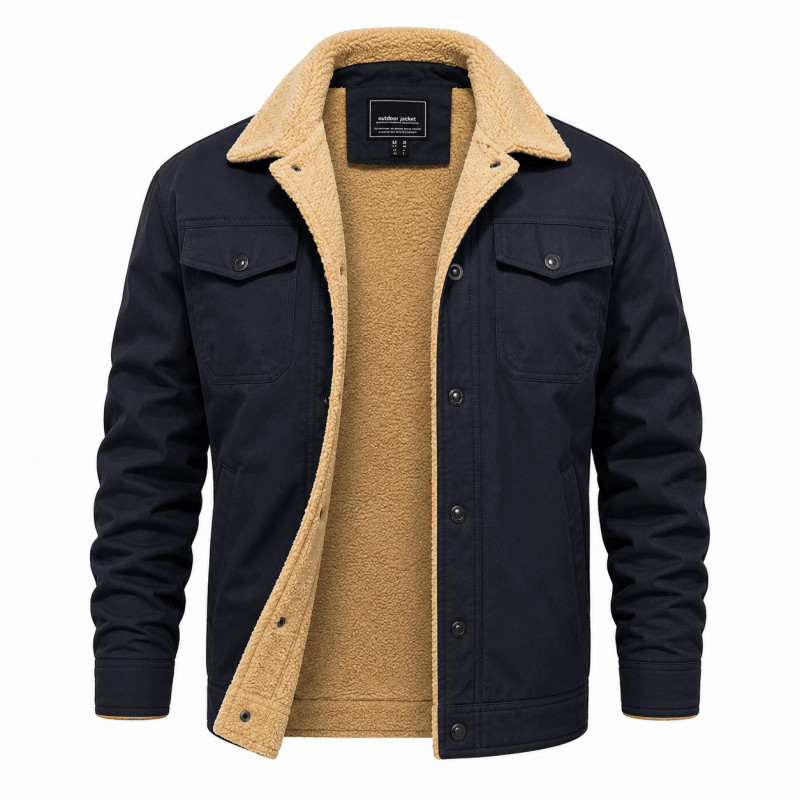 Jacke Herren mit klassischem Schnitt und praktischen Taschen - J&B - 7 - Jasminaboutique.com