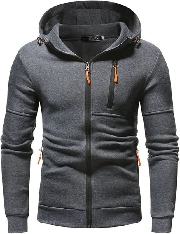 Hoodie Herren mit praktischen Taschen und lässigem Schnitt - J&B - 11 - Jasminaboutique.com