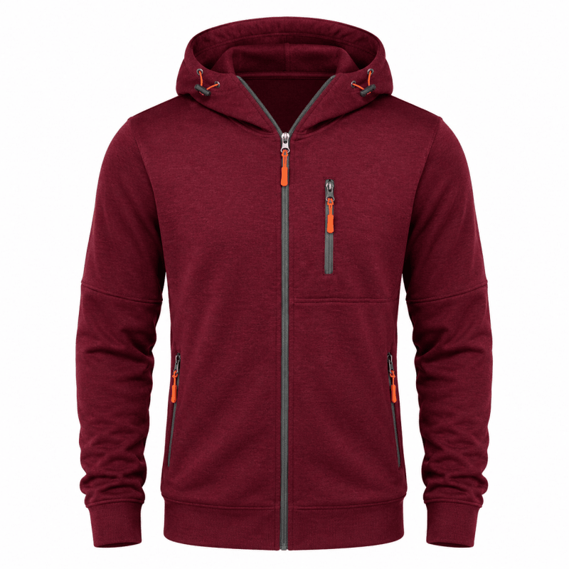 Hoodie Herren mit praktischen Taschen und lässigem Schnitt - J&B - 18 - Jasminaboutique.com