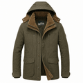 Jacke Herren mit Kapuze und praktischen Taschen - J&B - 1 - Jasminaboutique.com