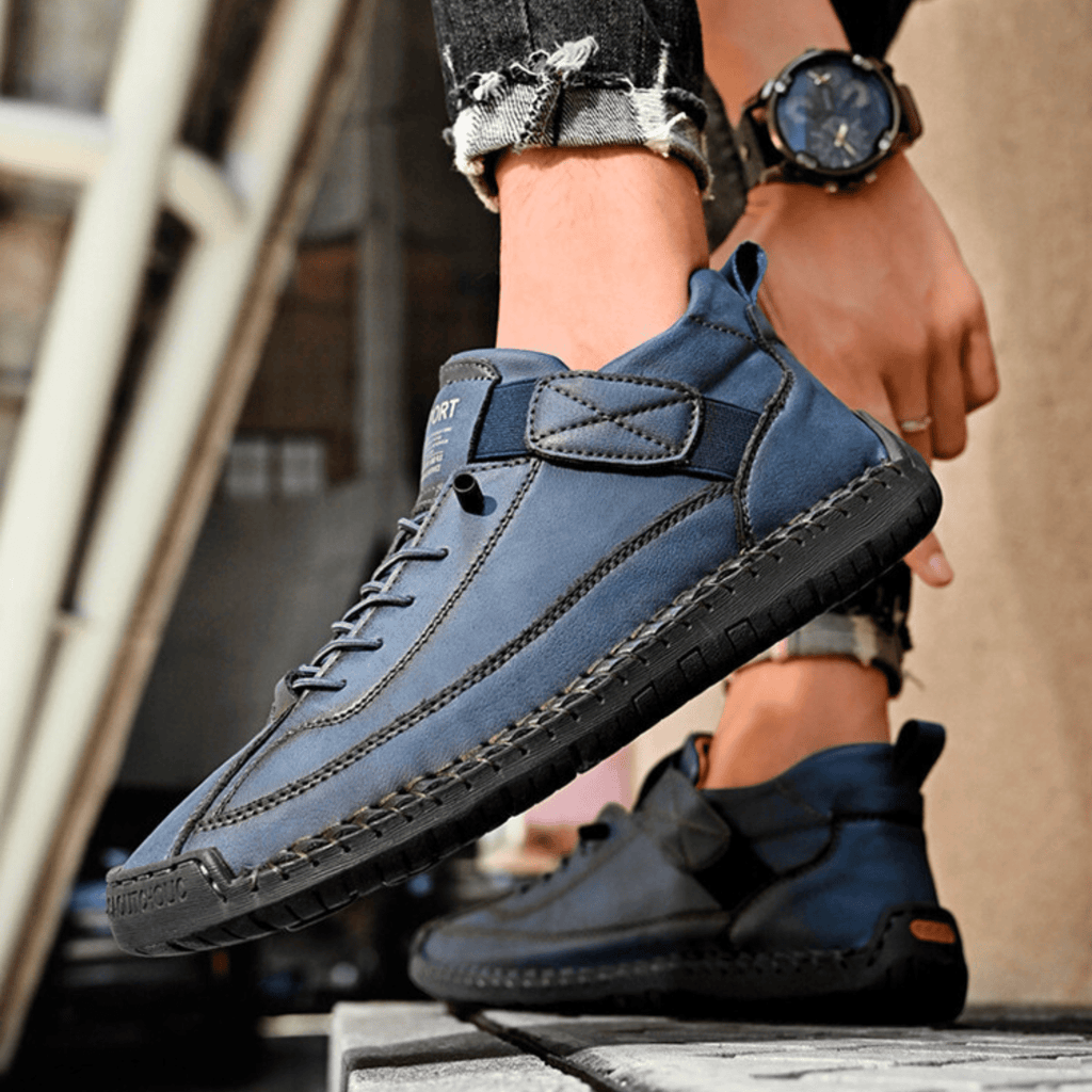 Sneaker Herren mit sportlichem Schnitt und praktischem Klettverschluss - J&B - 28 - Jasminaboutique.com