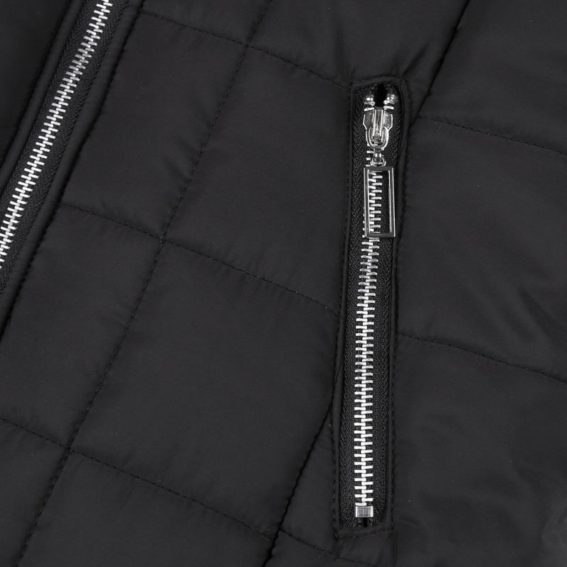 Damen Wintermantel mit Kapuze und Mid-Length Schnitt - J&B - 5 - Jasminaboutique.com