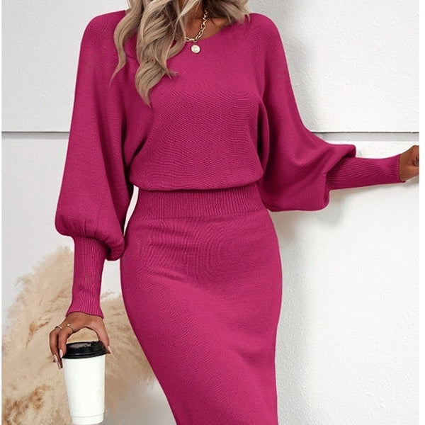 Zwei-Teiler Damen mit Puffärmeln und taillierter Silhouette - J&B - 5 - Jasminaboutique.com