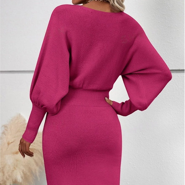 Zwei-Teiler Damen mit Puffärmeln und taillierter Silhouette - J&B - 6 - Jasminaboutique.com