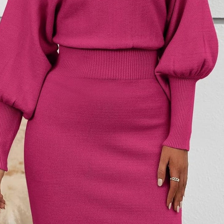Zwei-Teiler Damen mit Puffärmeln und taillierter Silhouette - J&B - 8 - Jasminaboutique.com