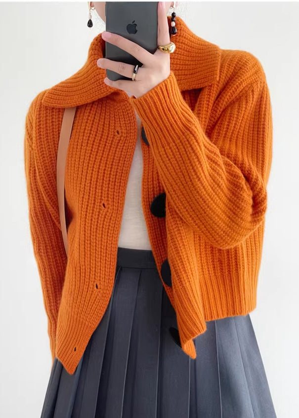 Cardigan Damen mit Peter-Pan-Kragen und Knopfleiste - J&B - 4 - Jasminaboutique.com