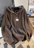 Pullover Damen mit Kapuze und Knopfleiste - J&B - 1 - Jasminaboutique.com