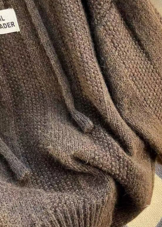 Pullover Damen mit Kapuze und Knopfleiste - J&B - 4 - Jasminaboutique.com