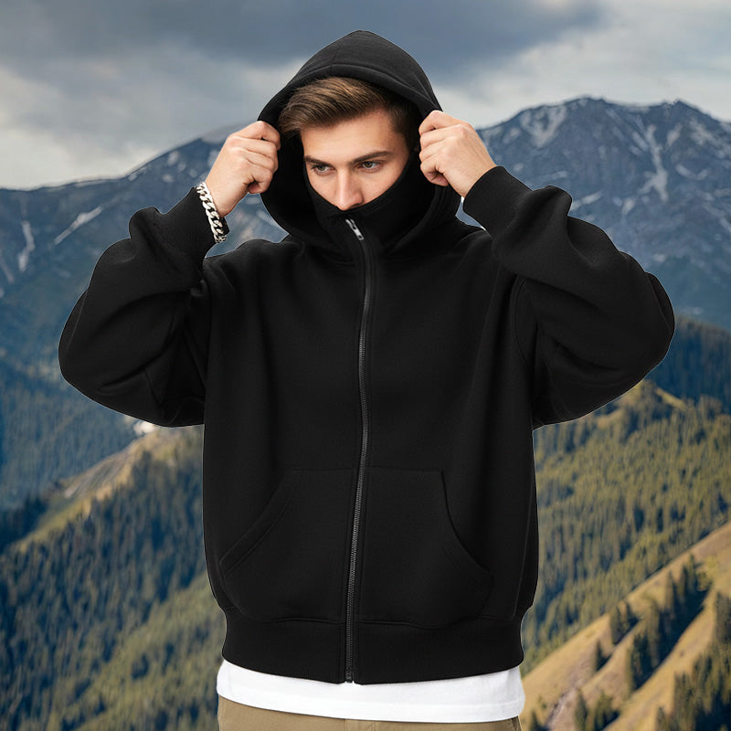 Ninja Hoodie Unisex mit Kapuze und großer Tasche - J&B - 2 - Jasminaboutique.com