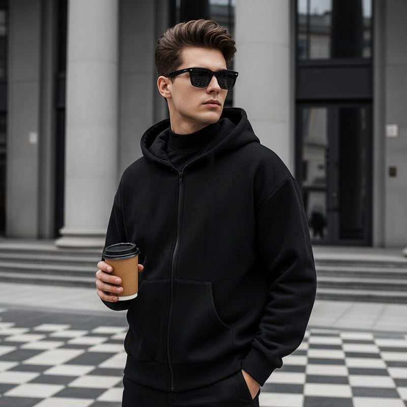 Ninja Hoodie Unisex mit Kapuze und großer Tasche - J&B - 3 - Jasminaboutique.com