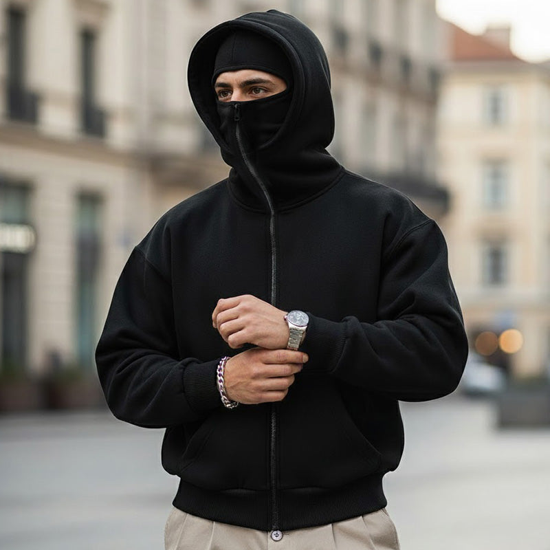 Ninja Hoodie Unisex mit Kapuze und großer Tasche - J&B - 4 - Jasminaboutique.com