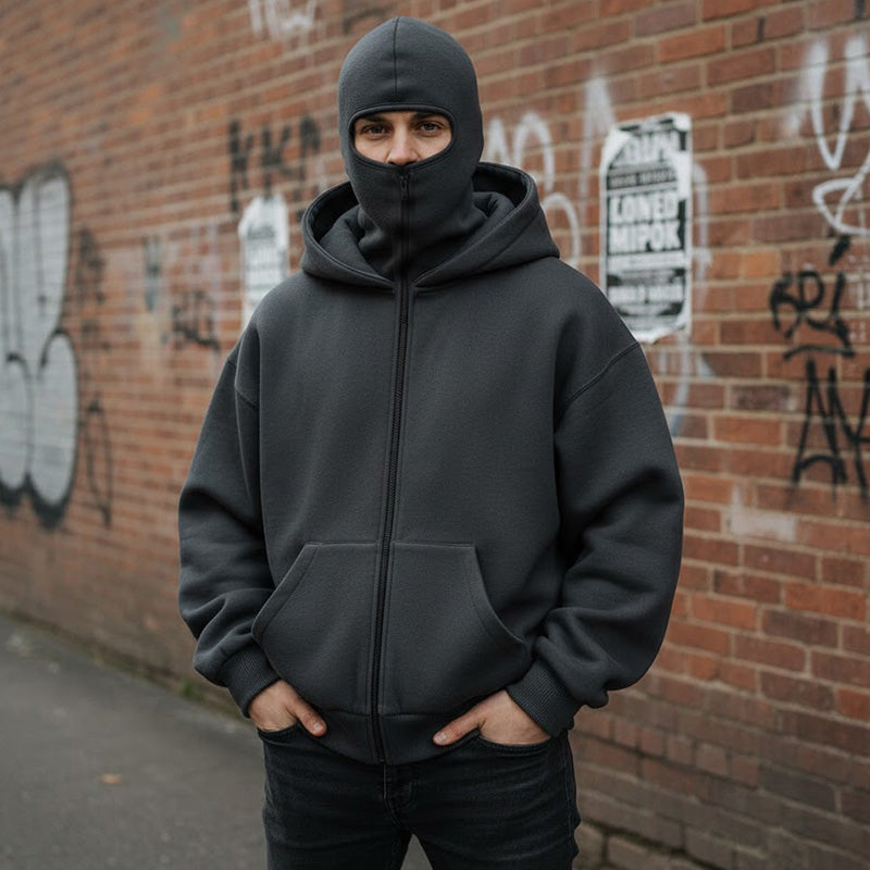 Ninja Hoodie Unisex mit Kapuze und großer Tasche - J&B - 6 - Jasminaboutique.com