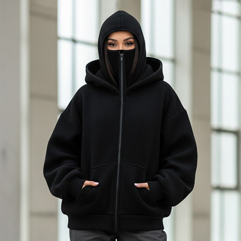 Ninja Hoodie Unisex mit Kapuze und großer Tasche - J&B - 7 - Jasminaboutique.com
