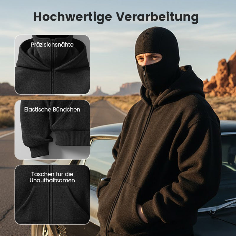 Ninja Hoodie Unisex mit Kapuze und großer Tasche - J&B - 9 - Jasminaboutique.com