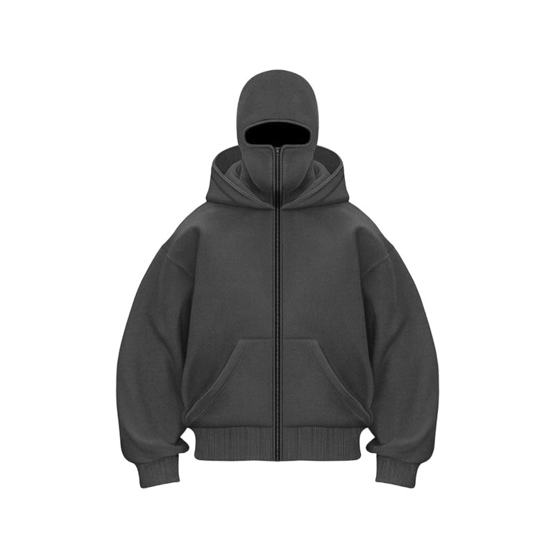 Ninja Hoodie Unisex mit Kapuze und großer Tasche - J&B - 13 - Jasminaboutique.com